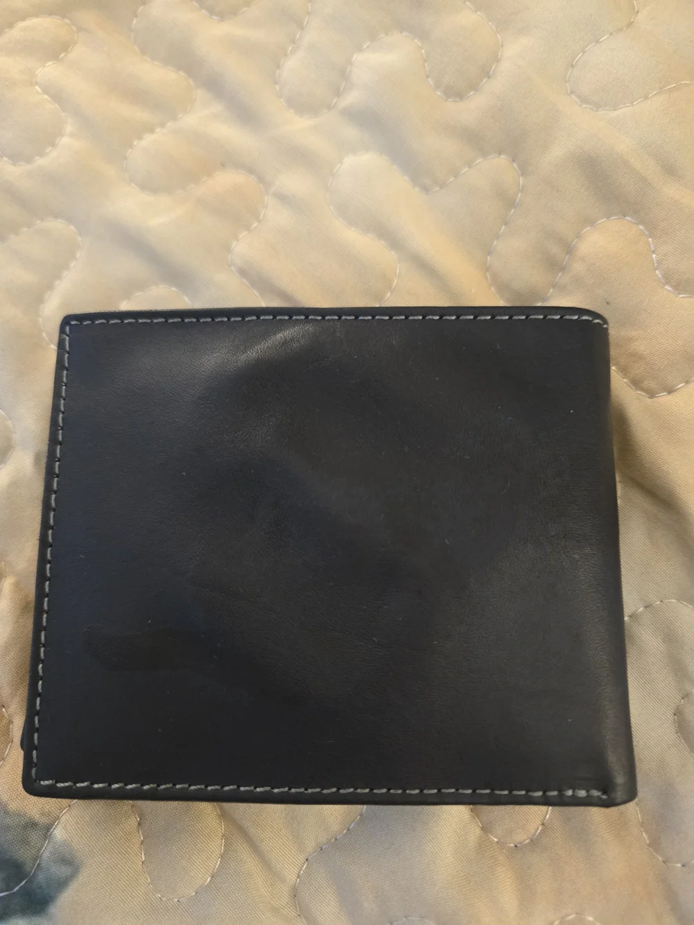 Tommy Hikfiger Men's Black Genuine Leather Bifold Wallet